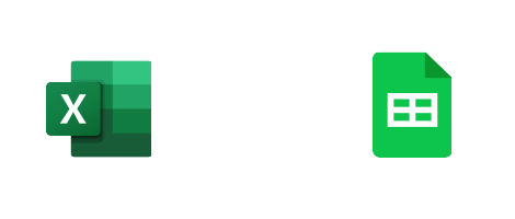 Microsoft Excel Google Sheets